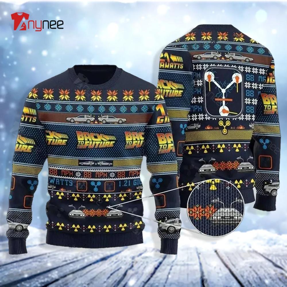 Back To The Future Ugly Christmas Sweater- Best Christmas Gifts 2023