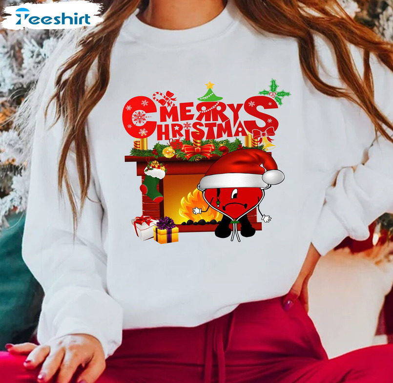 Bad Bunny Christmas Shirt – Merry Christmas Tee Tops Sweatshirt