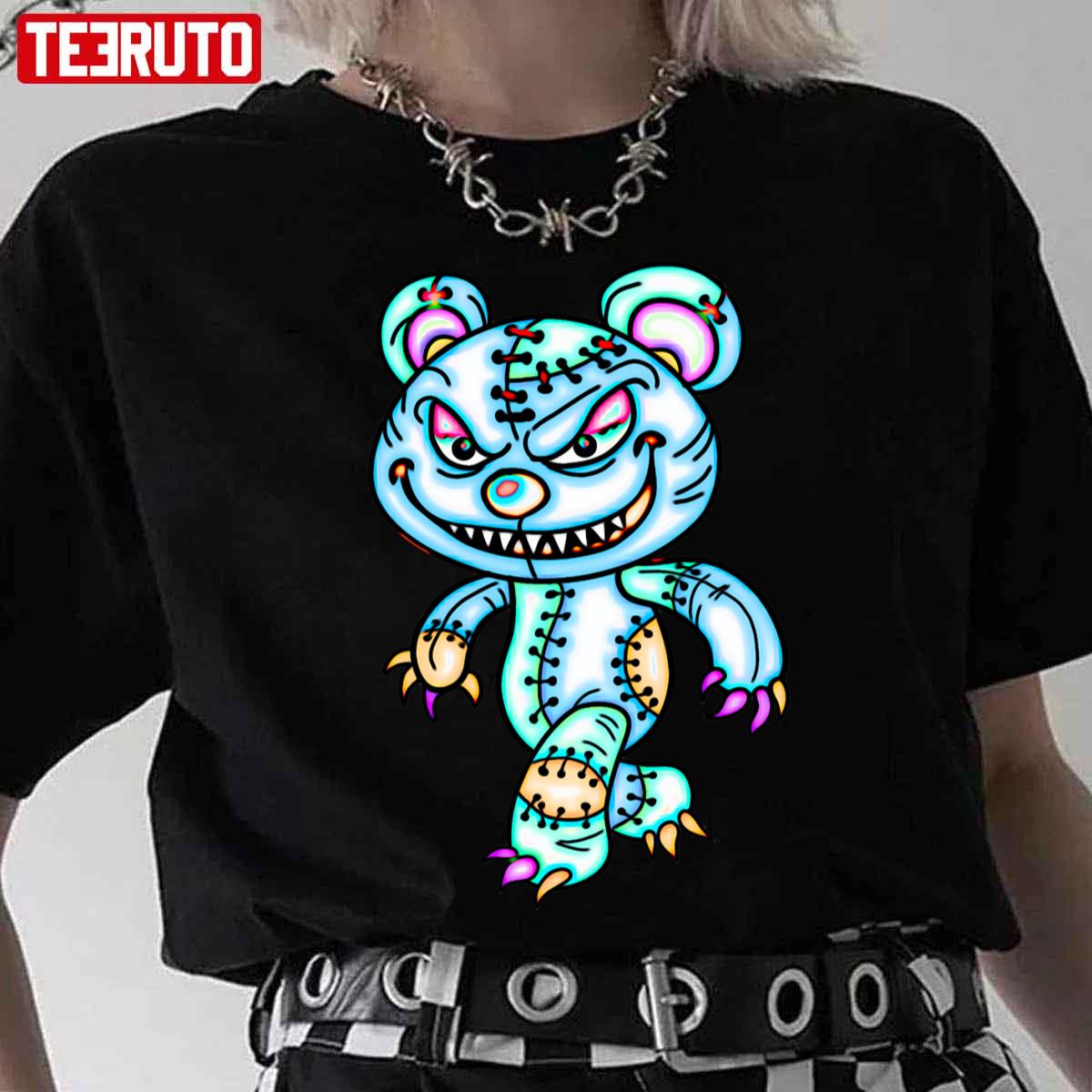 Bad Teddy Bear Halloween Unisex T-Shirt