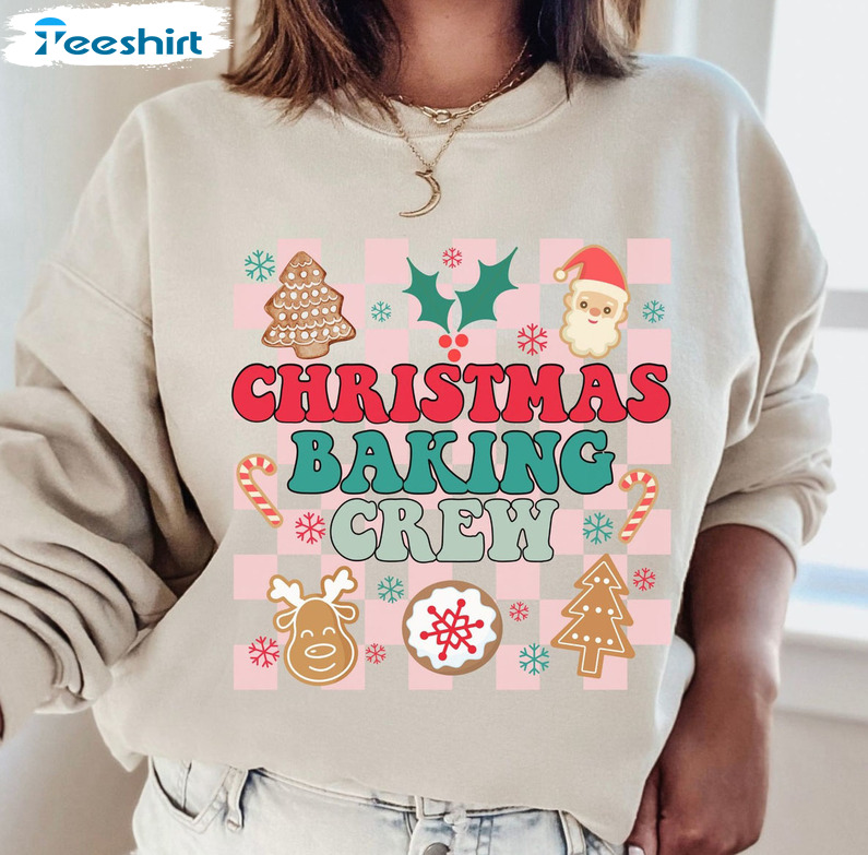 Baking Crew Christmas Shirt – Christmas Matching Short Sleeve Crewneck