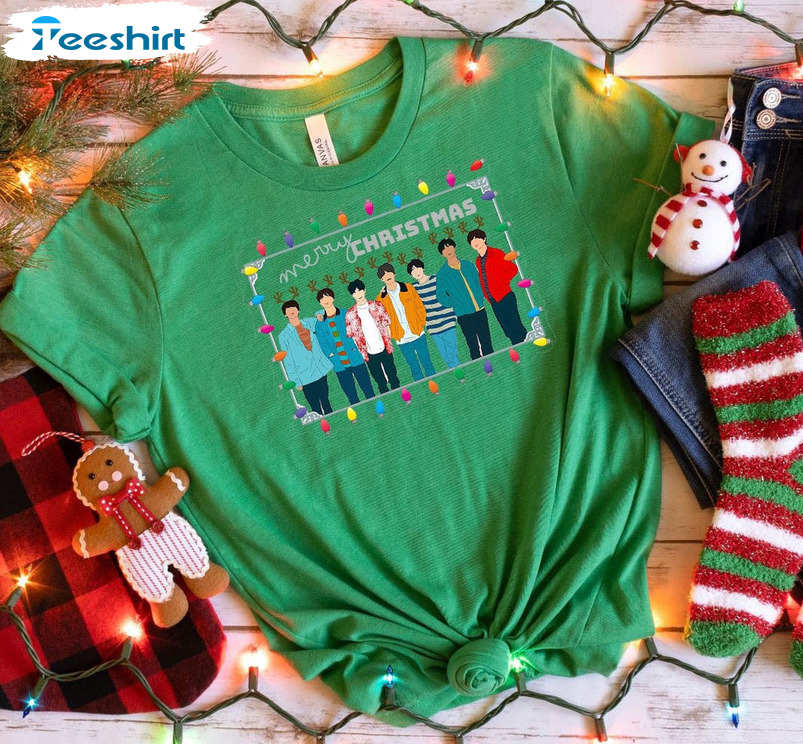 Bangtan Christmas Shirt, Christmas Korean Kpop Fan Unisex Hoodie Tee Tops