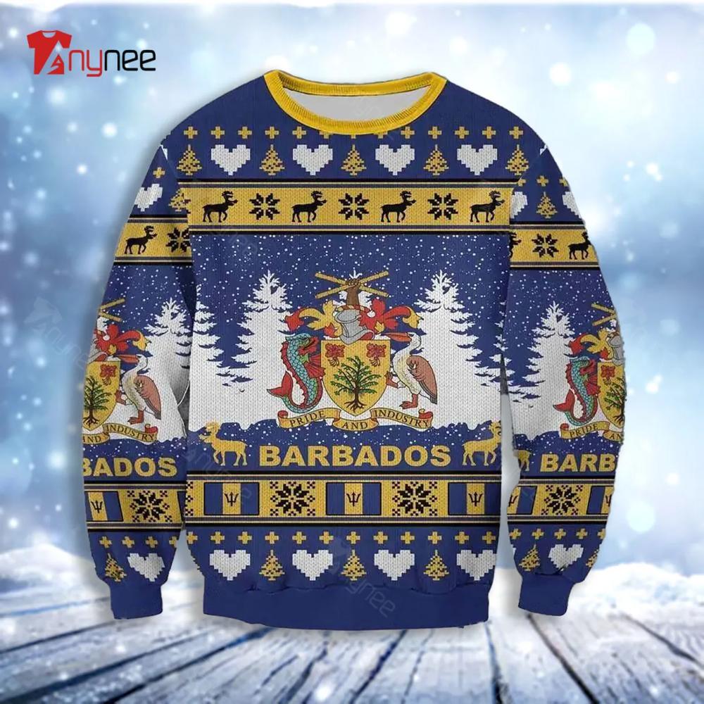 Barbados Island Ugly Christmas Sweater- Best Christmas Gifts 2023