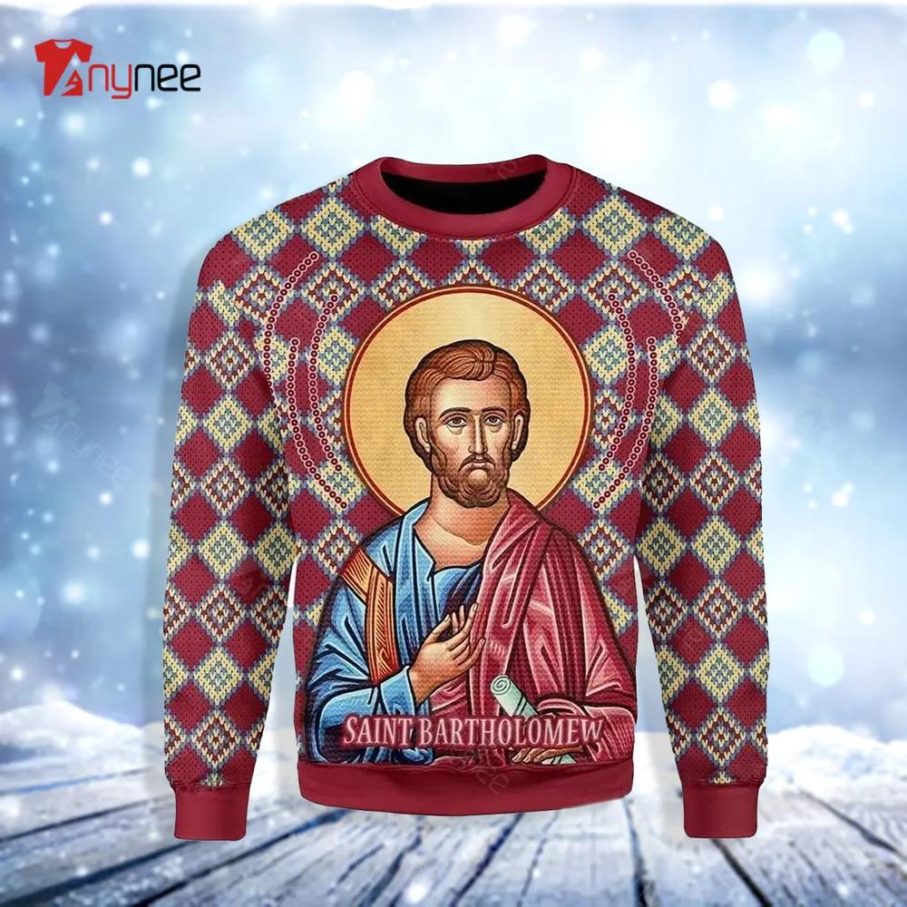 Bartholomew The Apostle Ugly Christmas Sweater- Best Christmas Gifts 2023