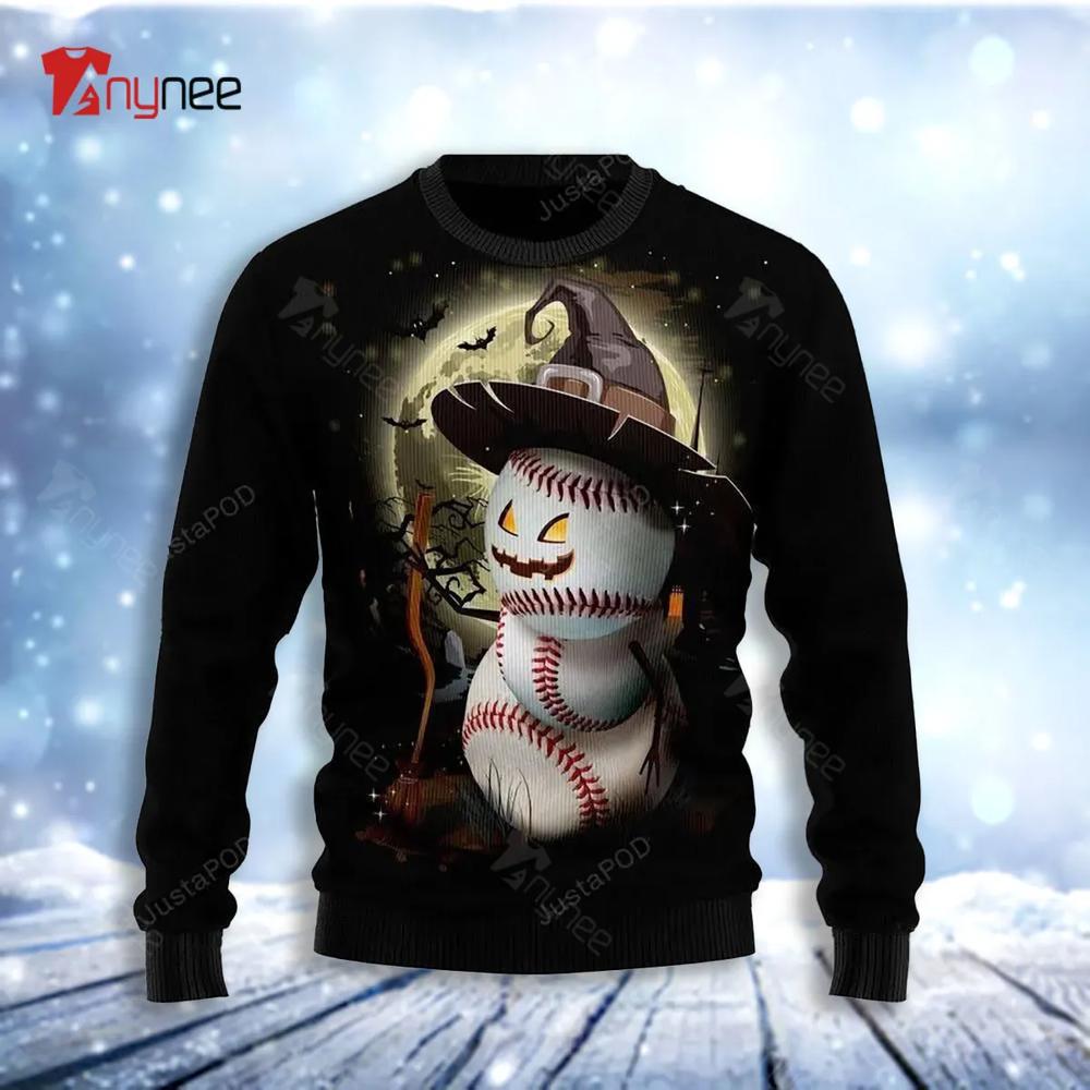 Baseball Witch Ugly Christmas Sweater- Best Christmas Gifts 2023