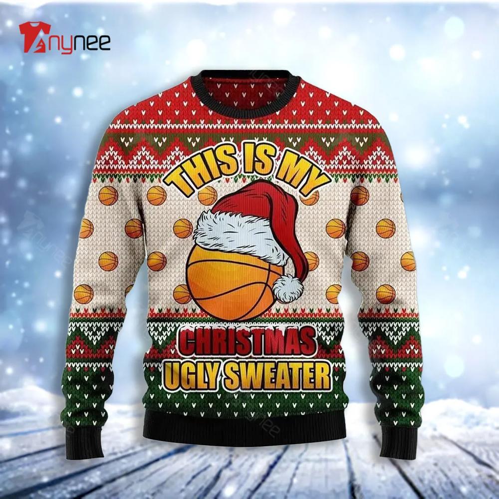 Basketball Ugly Christmas Sweater- Best Christmas Gifts 2023