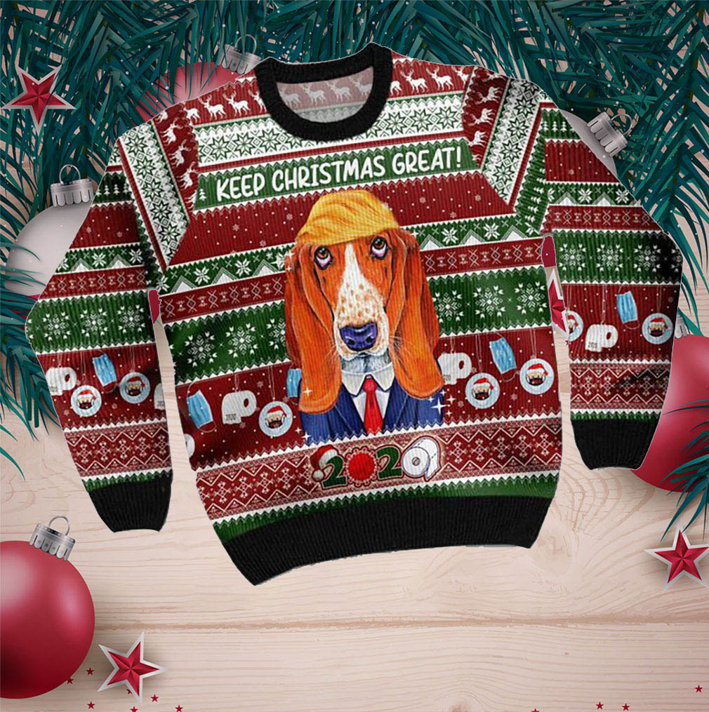 Basset Hound Keep Christmas Great 2020 Ugly Sweater For Pet Lovers On Christmas Day- Best Christmas Gifts 2023