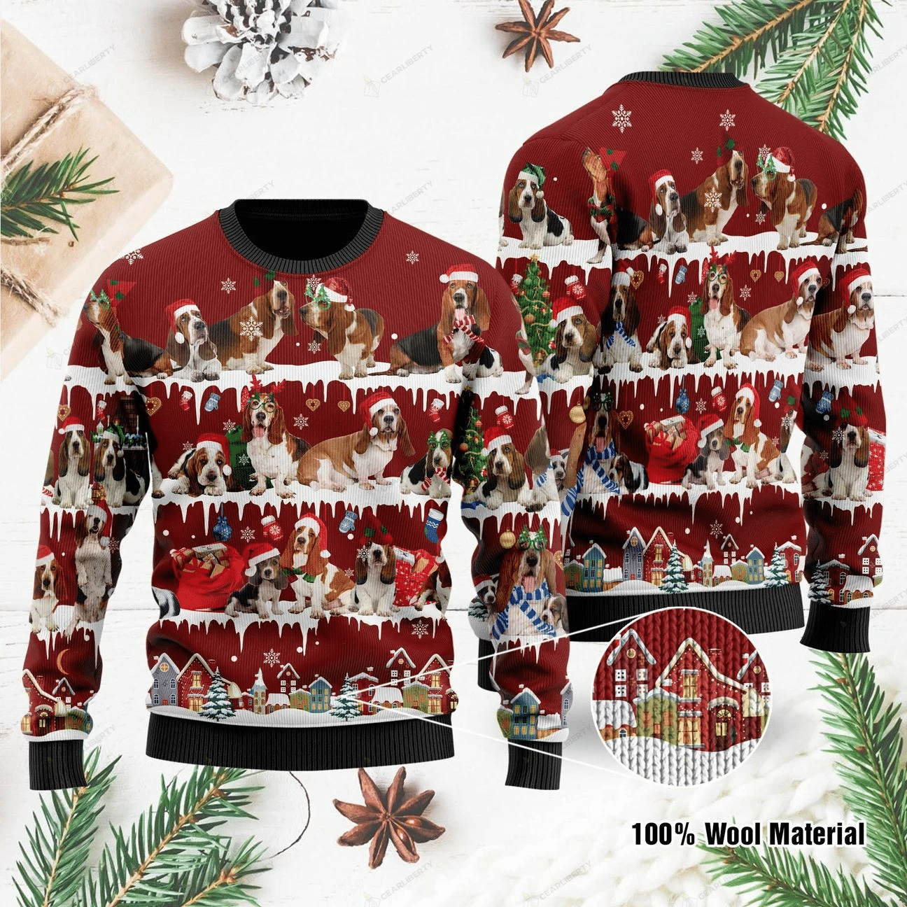 Basset Hound Ugly Christmas Sweater | For Men & Women | Adult | US1074- Best Christmas Gifts 2023