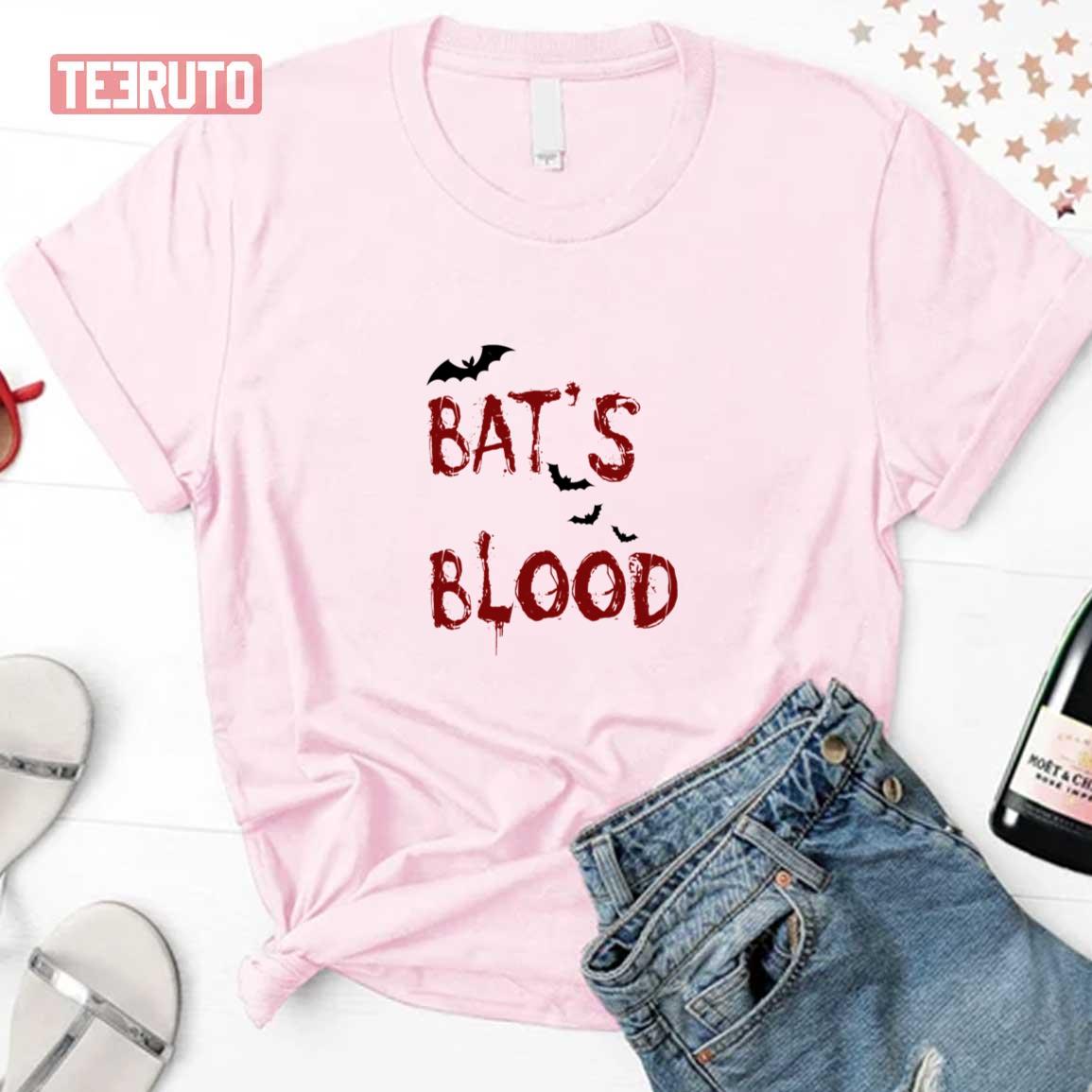 Bat’s Blood Red Halloween Unisex T-Shirt