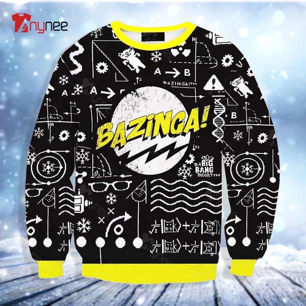 Bazinga Ugly Christmas Sweater- Best Christmas Gifts 2023