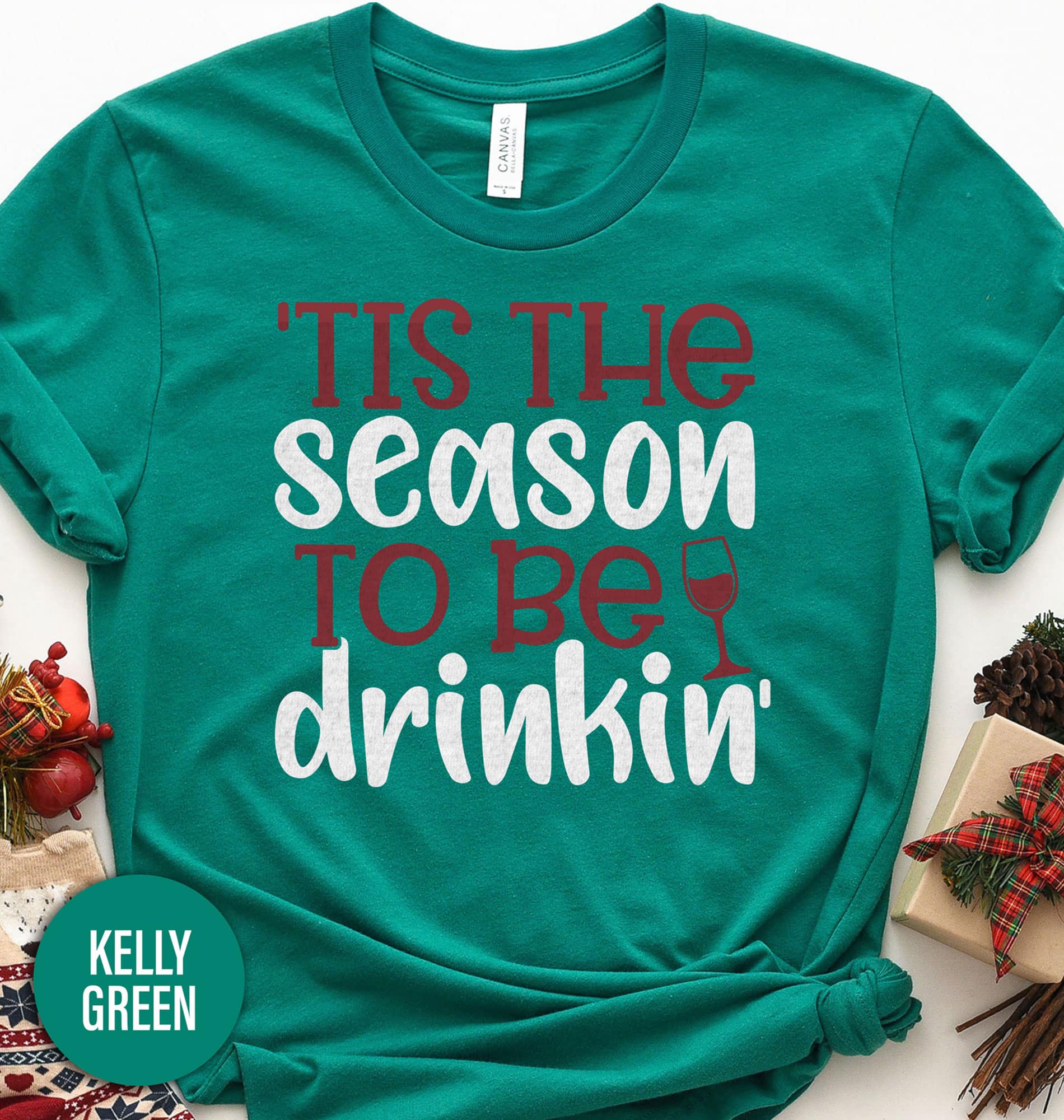 Be Merry: ‘Tis Season for Drinking’ Xmas Shirt