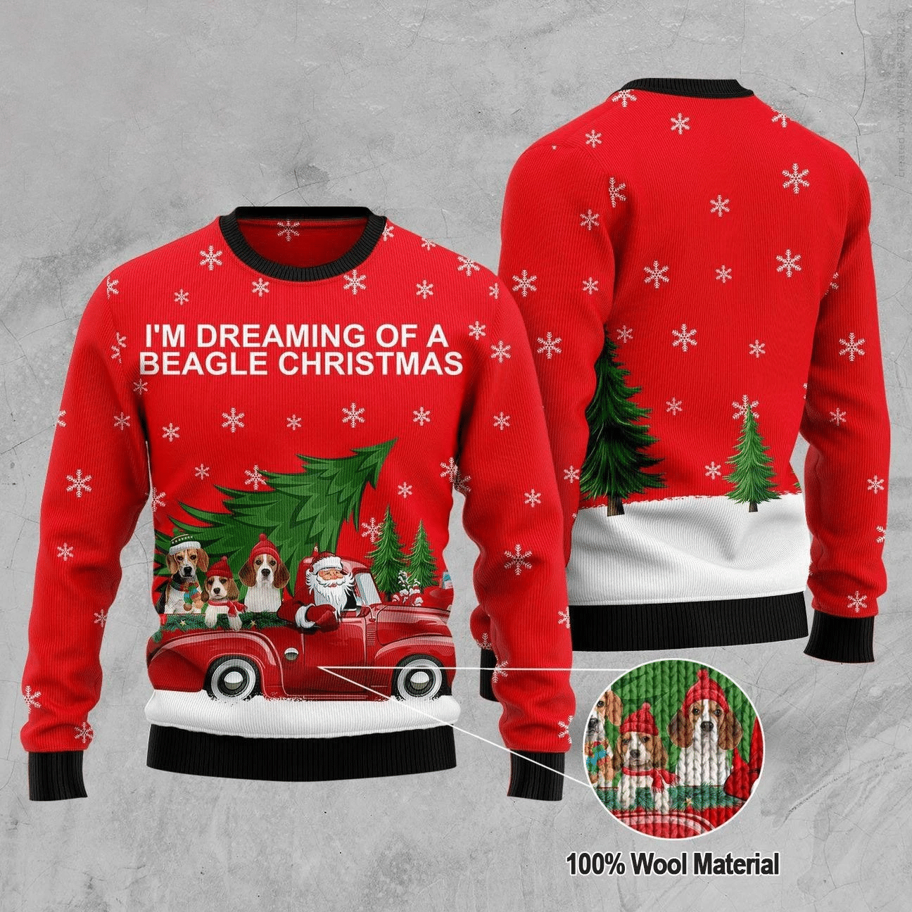 Beagle Ugly Christmas Sweater | For Men & Women | Adult | US1990- Best Christmas Gifts 2023