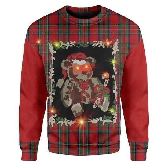 Bear Ugly Christmas Sweater | Unisex | Full Size | Adult | Colorful | US3801- Best Christmas Gifts 2023