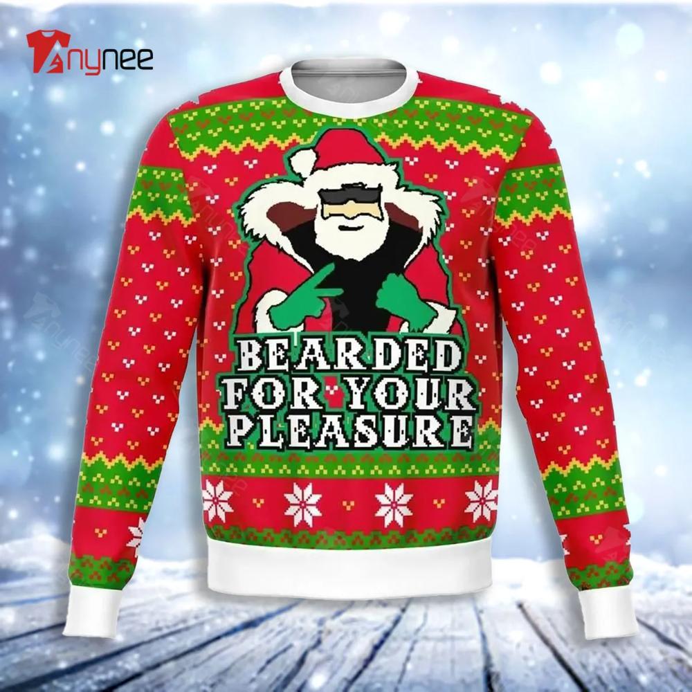 Beard For Your Pleasure Funny Christmas Ugly Christmas Sweater- Best Christmas Gifts 2023