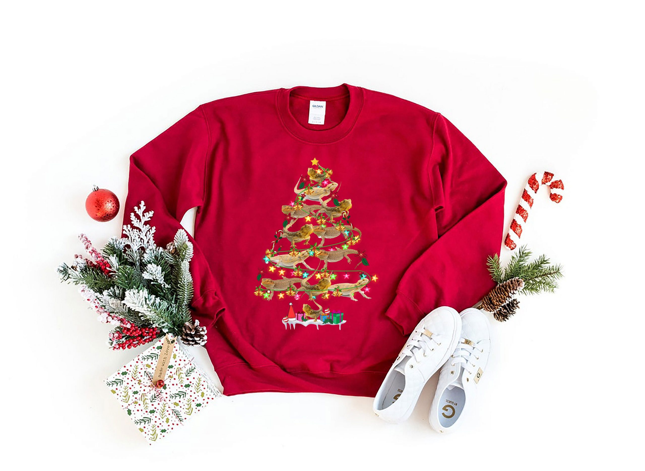 Bearded Dragon Christmas Tree Sweatshirt