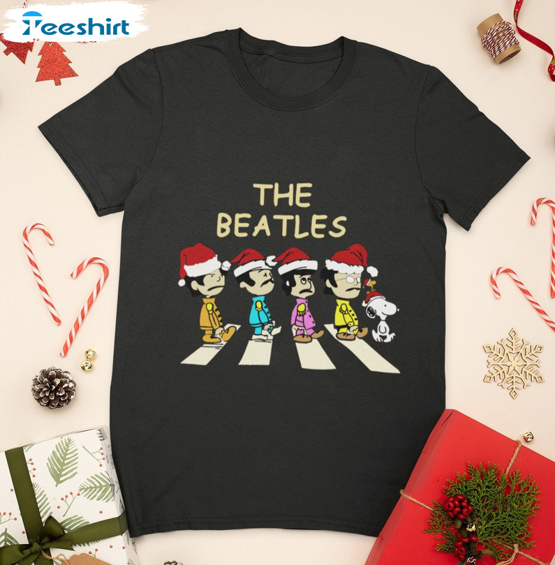 Beatles Abbey Road Shirt, Classic Rock Lover Christmas Tee Tops Unisex T-shirt