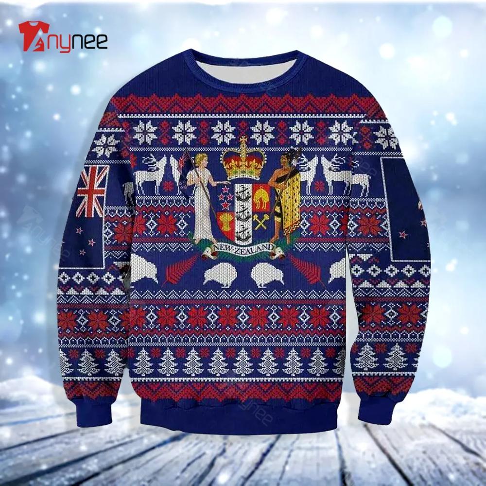 Beautiful New Zealand 3D All Over Print Ugly Christmas Sweater- Best Christmas Gifts 2023