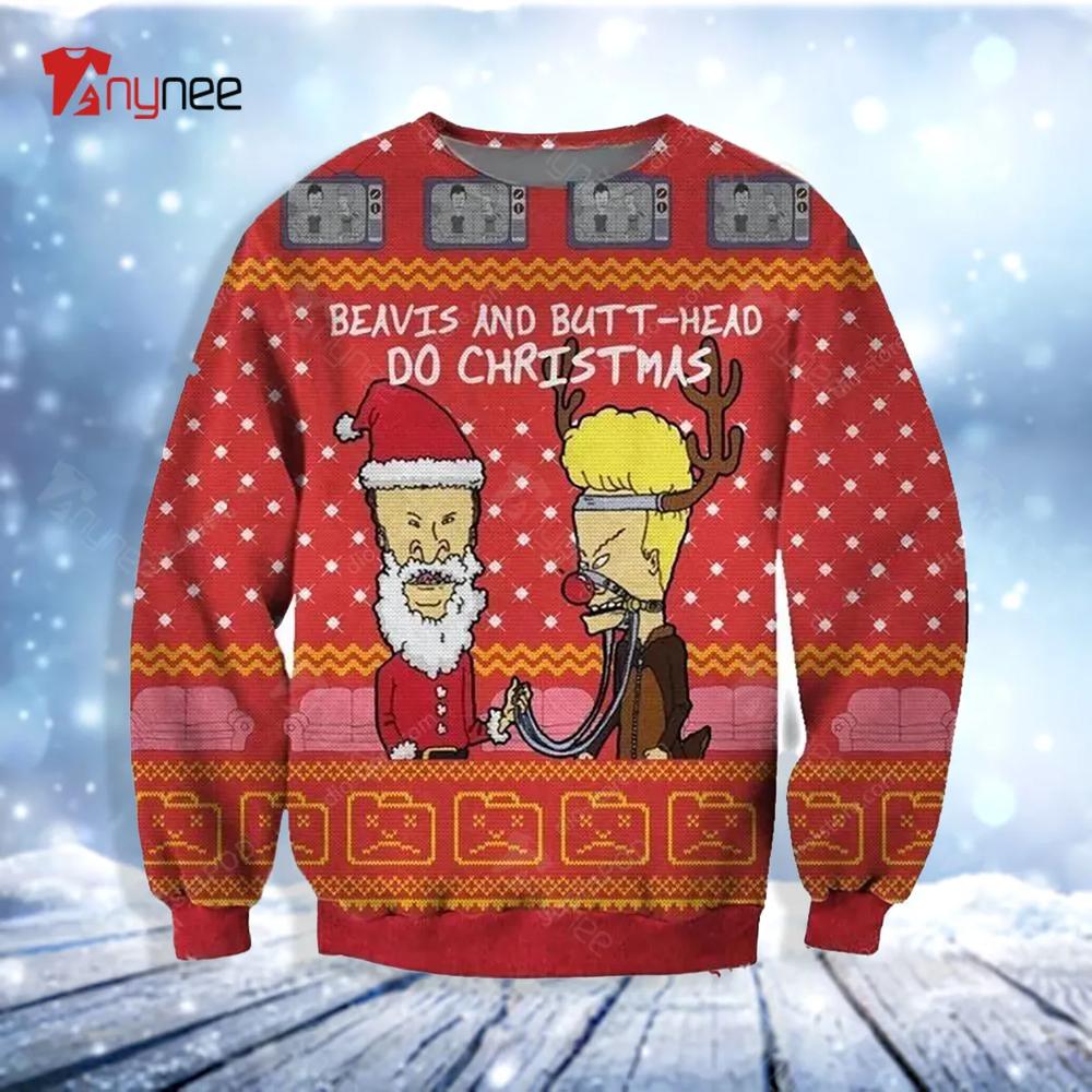 Beavis And Butt Head Ugly Christmas Sweater- Best Christmas Gifts 2023