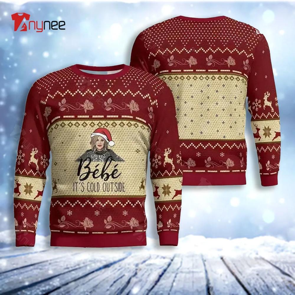 Bebe It Is Cold Outside Christmas Gift Bebe It Is Cold Outside Ugly Christmas Sweater- Best Christmas Gifts 2023