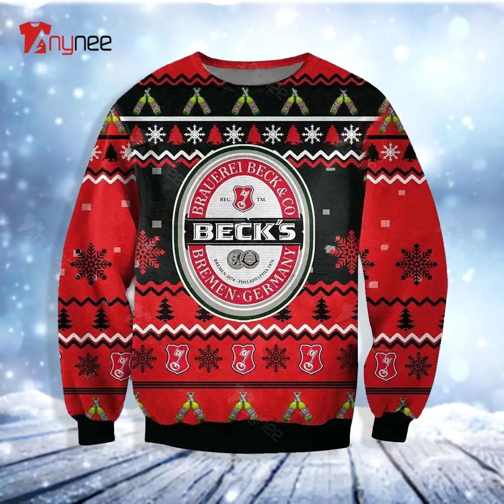 Becks Beer Ugly Christmas Sweater- Best Christmas Gifts 2023