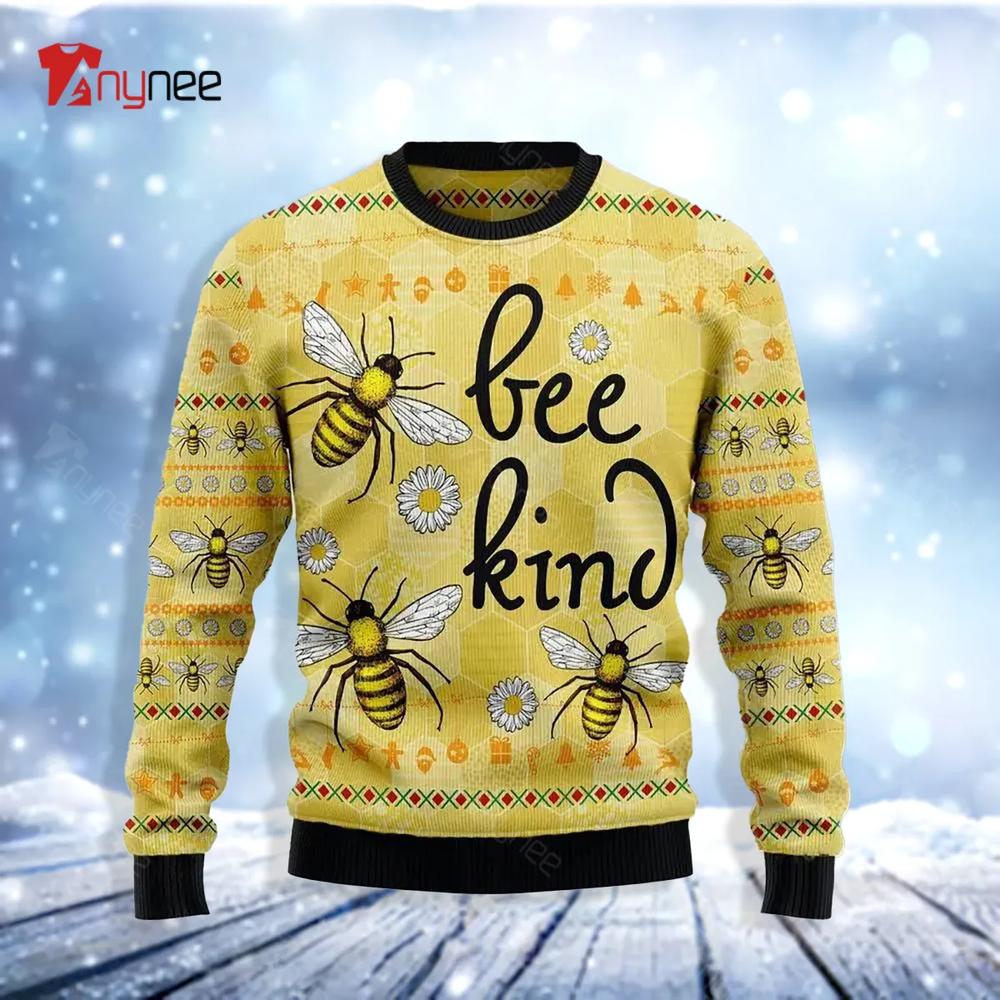 Bee Kind Ugly Christmas Sweater- Best Christmas Gifts 2023