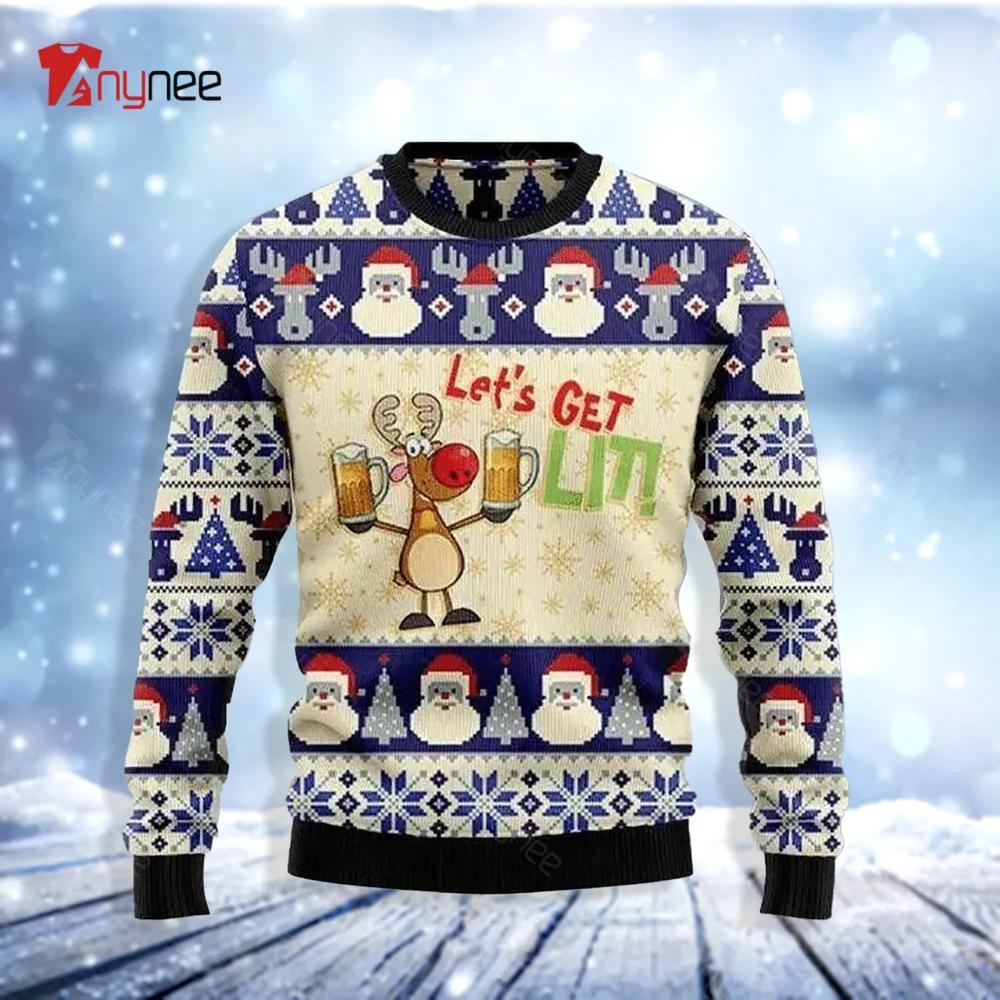 Beer Reindeer Ugly Christmas Sweater- Best Christmas Gifts 2023