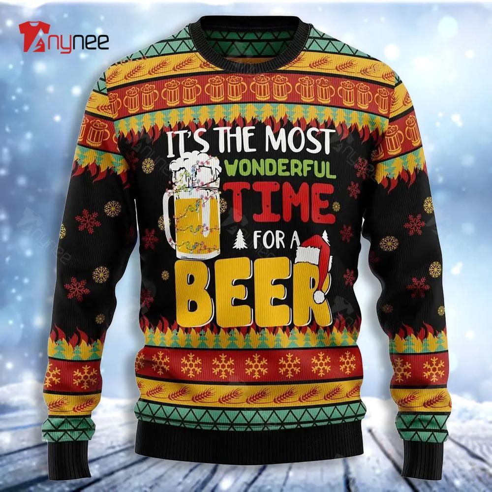 Beer Season Ugly Christmas Sweater- Best Christmas Gifts 2023