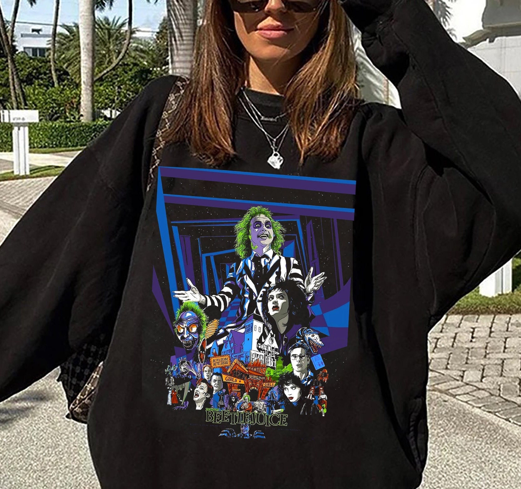 Beetlejuice Horror Halloween Movie Sweatshirt