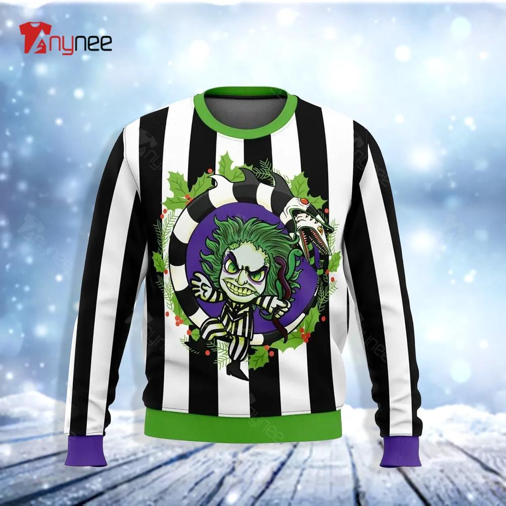 Beetlejuice Ugly Christmas Sweater- Best Christmas Gifts 2023