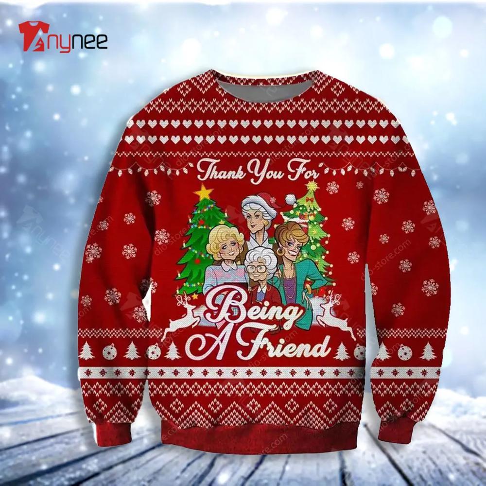 Being A Friend Ugly Christmas Sweater- Best Christmas Gifts 2023