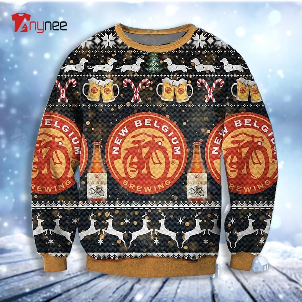 Belgim Brewing Beer Ugly Christmas Sweater- Best Christmas Gifts 2023