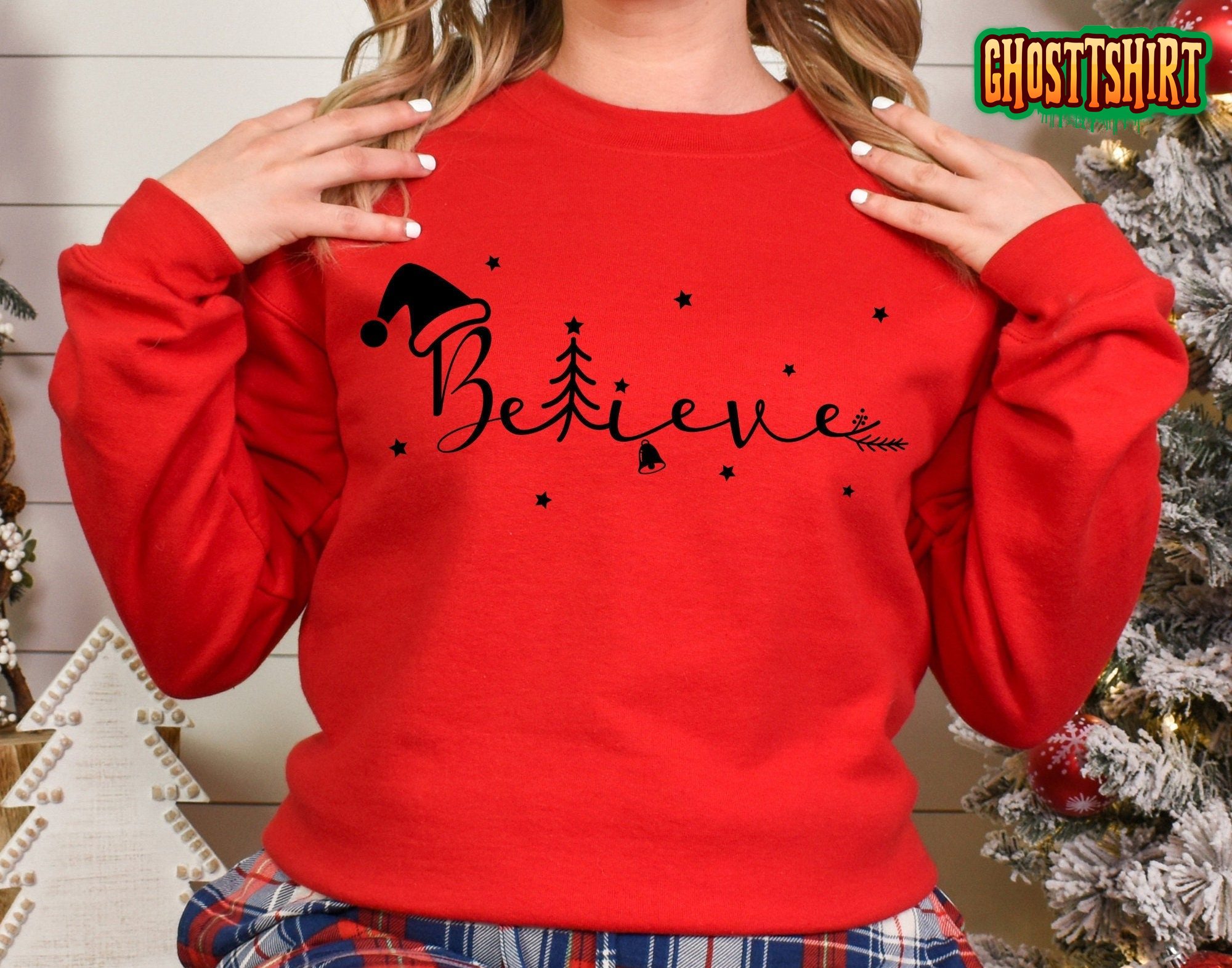 Believe Christmas Retro Sweatshirt