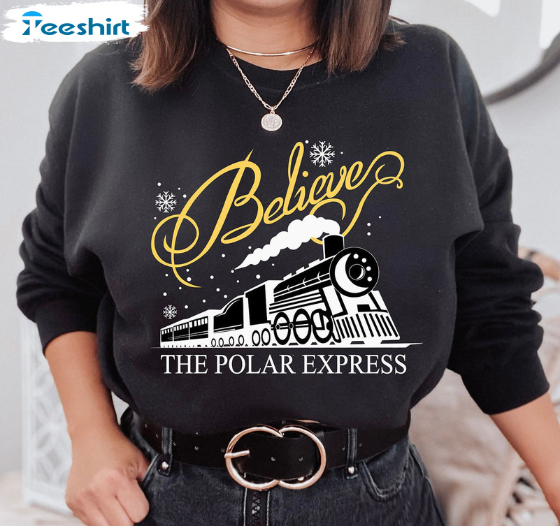 Believe The Polar Express Shirt, Christmas Long Sleeve Unisex T-shirt