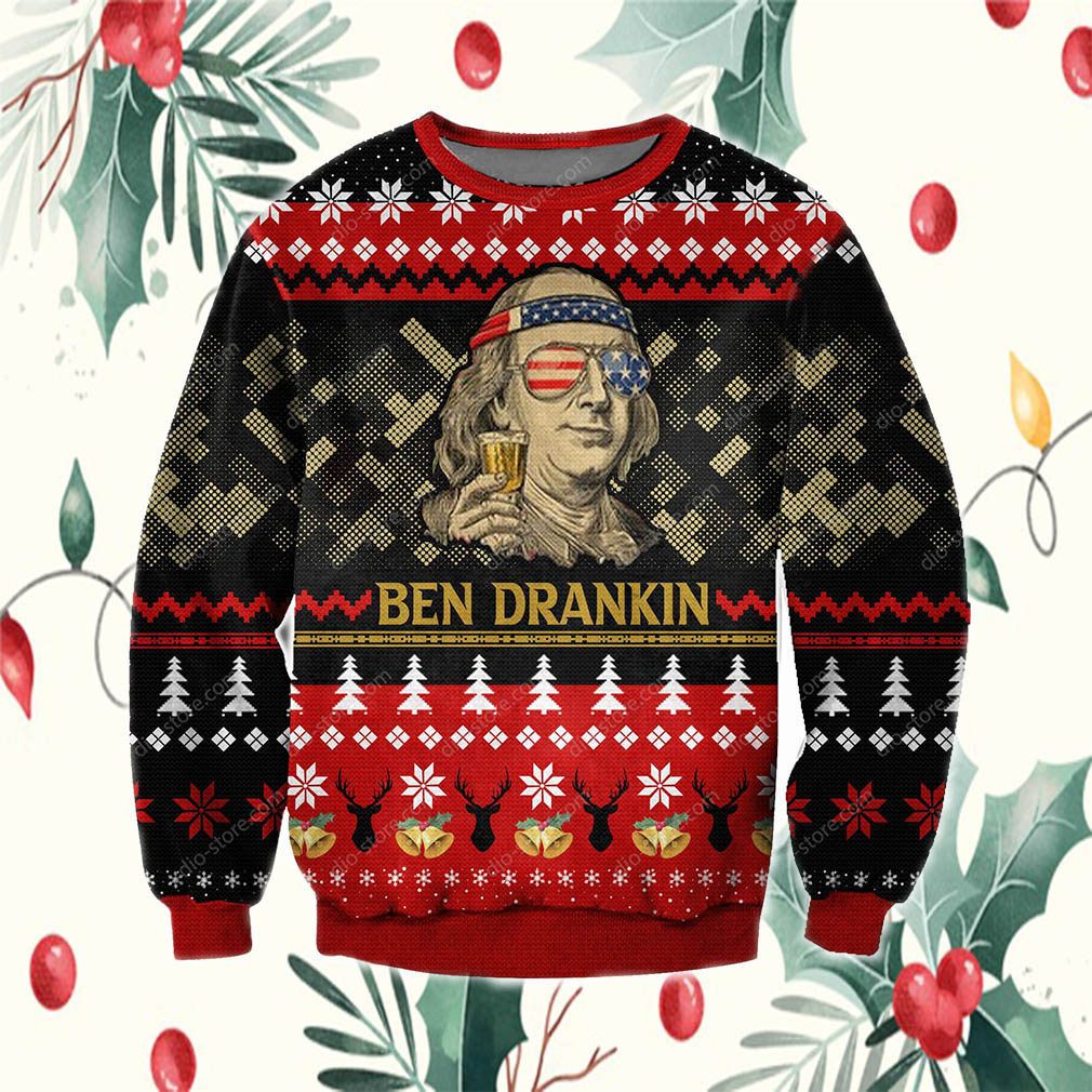 Ben Drankin 3D Print Knitting Pattern Ugly Christmas Sweater- Best Christmas Gifts 2023