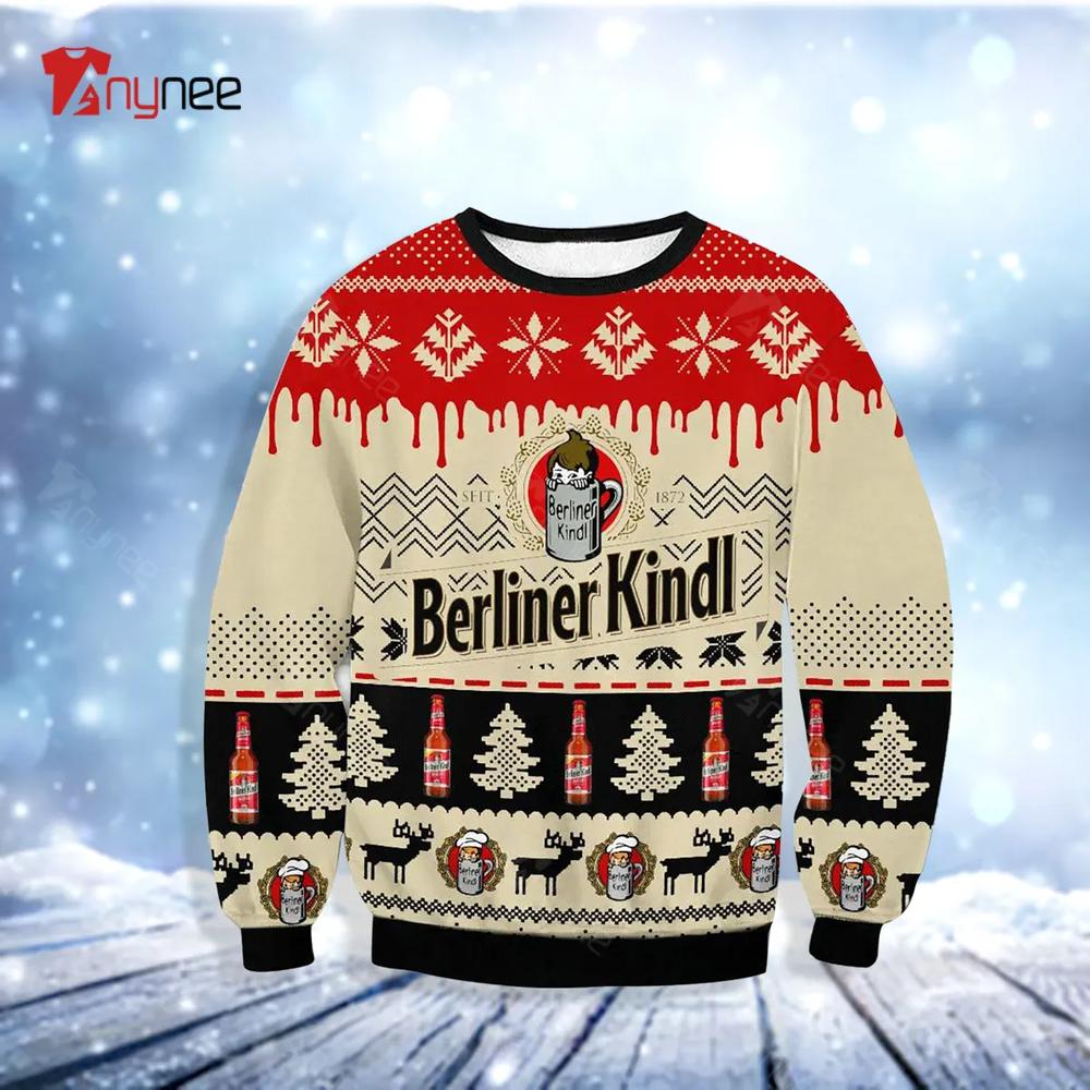 Berliner Kindl Beer Ugly Christmas Sweater- Best Christmas Gifts 2023