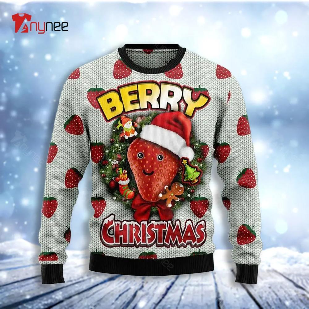 Berry Christmas Womens Ugly Christmas Sweater- Best Christmas Gifts 2023