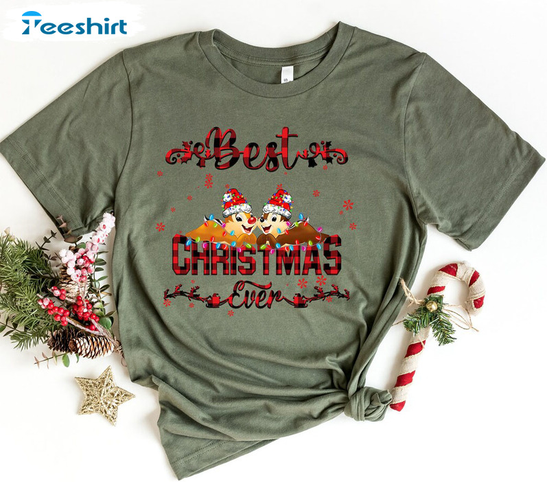 Best Christmas Ever Shirt, Chipmunks Christmas Sweater Unisex Hoodie