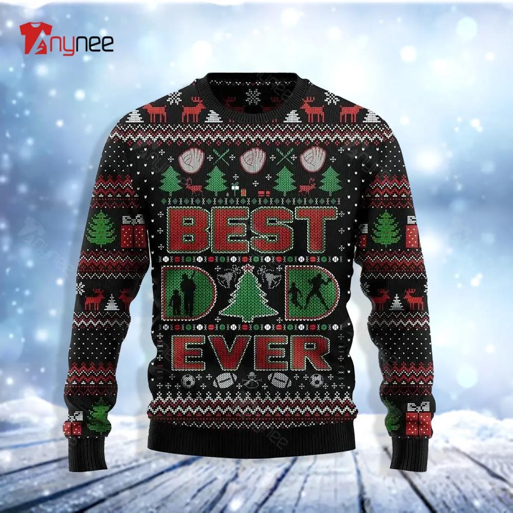 Best Dad Ever Ugly Christmas Sweater- Best Christmas Gifts 2023