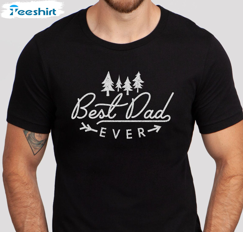 Best Dad Ever Vintage Shirt, Christmas Tree Crewneck Sweatshirt