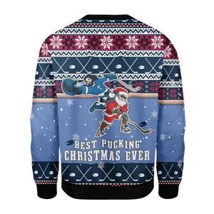 Best Pucking Christmas Ever Ugly Christmas Sweater | For Men & Women | Adult | US3301- Best Christmas Gifts 2023