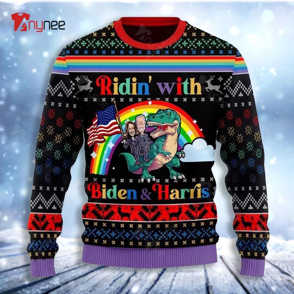 Biden And Harris Lgbt Ugly Christmas Sweater- Best Christmas Gifts 2023