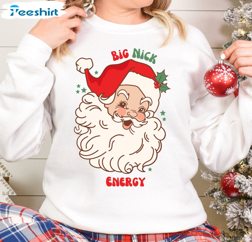 Big Dick Energy Shirt, Christmas Santa Claus Sweatshirt Unisex Hoodie