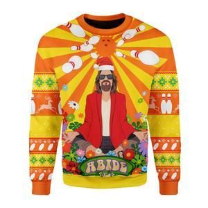 Big Lebowski Hippie Ugly Christmas Sweater | For Men & Women | Adult | US3891- Best Christmas Gifts 2023