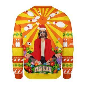 Big Lebowski Hippie Ugly Christmas Sweater | For Men & Women | Adult | US3891- Best Christmas Gifts 2023