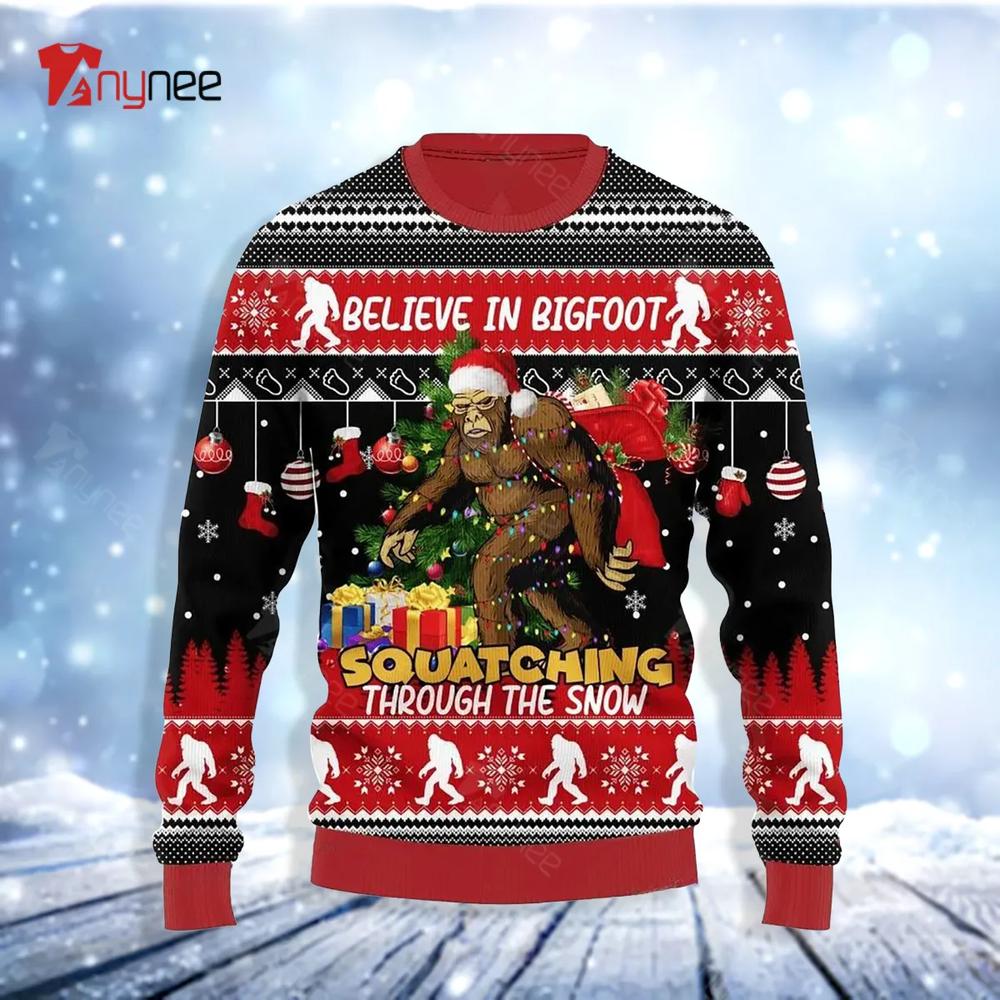 Bigfoot Amazing Gift Idea Thanksgiving Gift Ugly Christmas Sweater- Best Christmas Gifts 2023