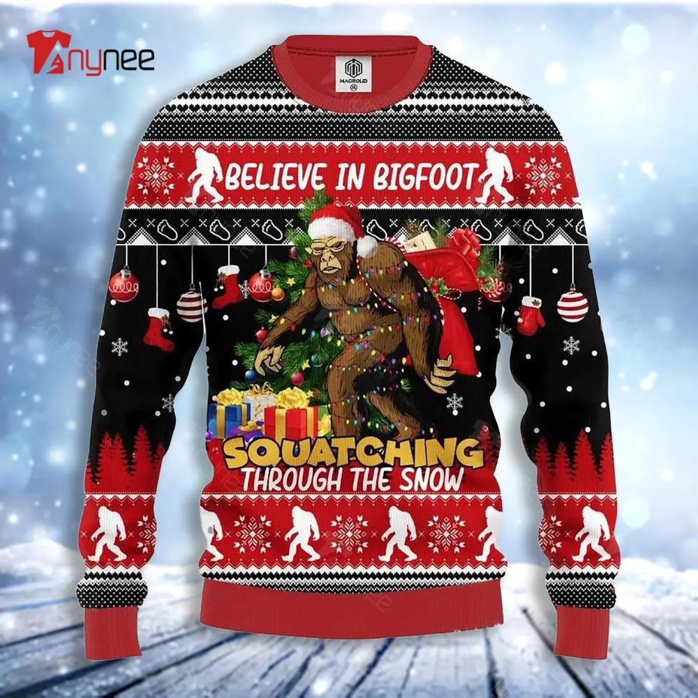 Bigfoot Amazing Gift Idea Thanksgiving Gift Ugly Christmas Sweater- Best Christmas Gifts 2023