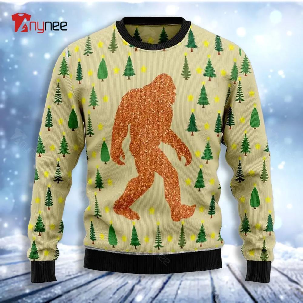 Bigfoot Sasquatch Ugly Christmas Sweater- Best Christmas Gifts 2023