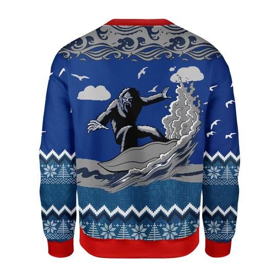 Bigfoot Surfing Ugly Christmas Sweater | For Men & Women | Adult | US3407- Best Christmas Gifts 2023