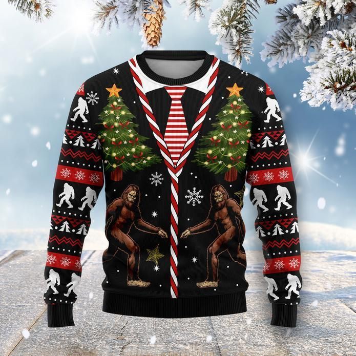 Bigfoot Ugly Christmas Sweater | Unisex | Full Size | Adult | Colorful | US3834- Best Christmas Gifts 2023