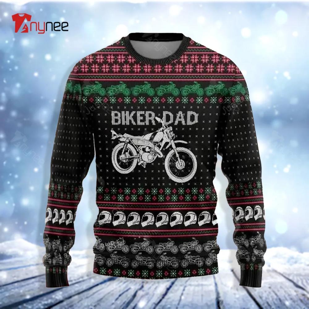 Biker Dad Ugly Christmas Sweater- Best Christmas Gifts 2023