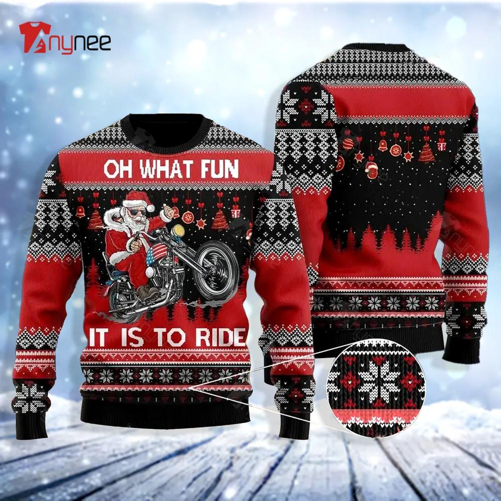 Biker Motorcycle Lover Xmas Ugly Christmas Sweater- Best Christmas Gifts 2023